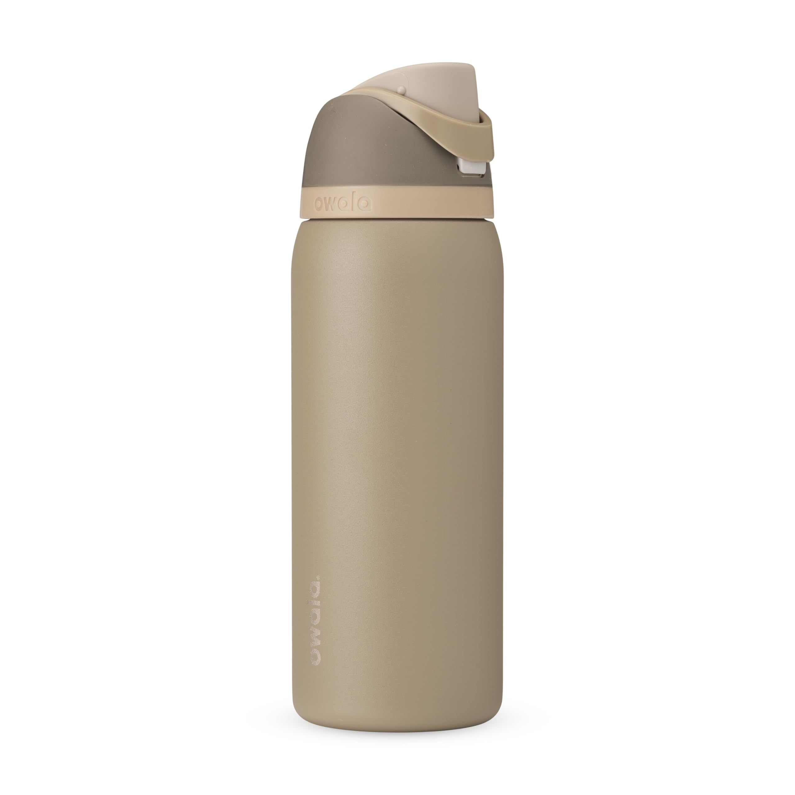 Owala - Botella de agua FreeSip de acero inoxidable con aislamiento, sin bisfenol A, incluye sorbete, para deportes y viajes, 24 oz, Denim
